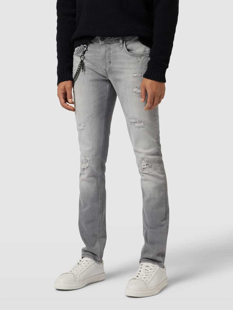 Tapered fit jeans met kettingdetail Antony Morato