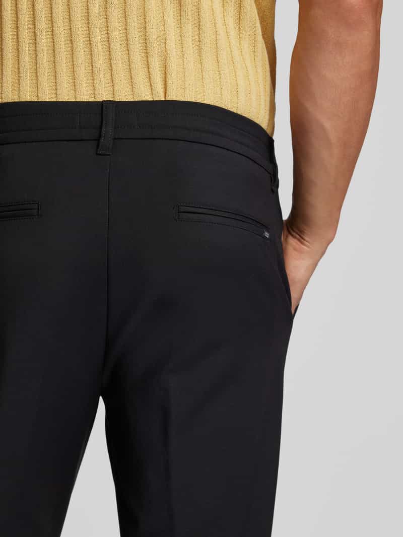 casual friday Regular fit stoffen broek met bandplooien model 'Marc'