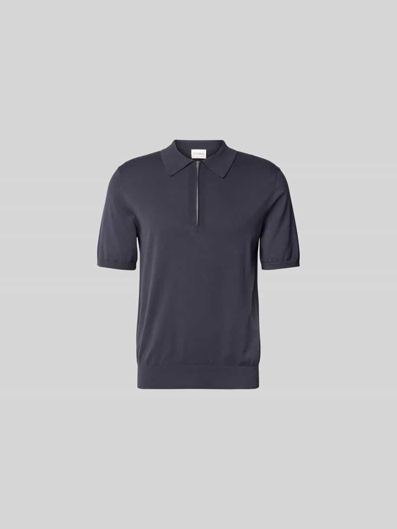 Poloshirt met korte ritssluiting