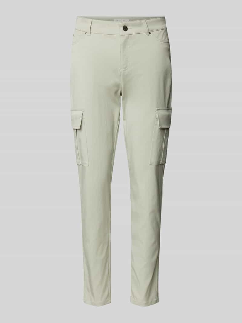 Christian Berg Woman Skinny fit cargobroek met riemlussen