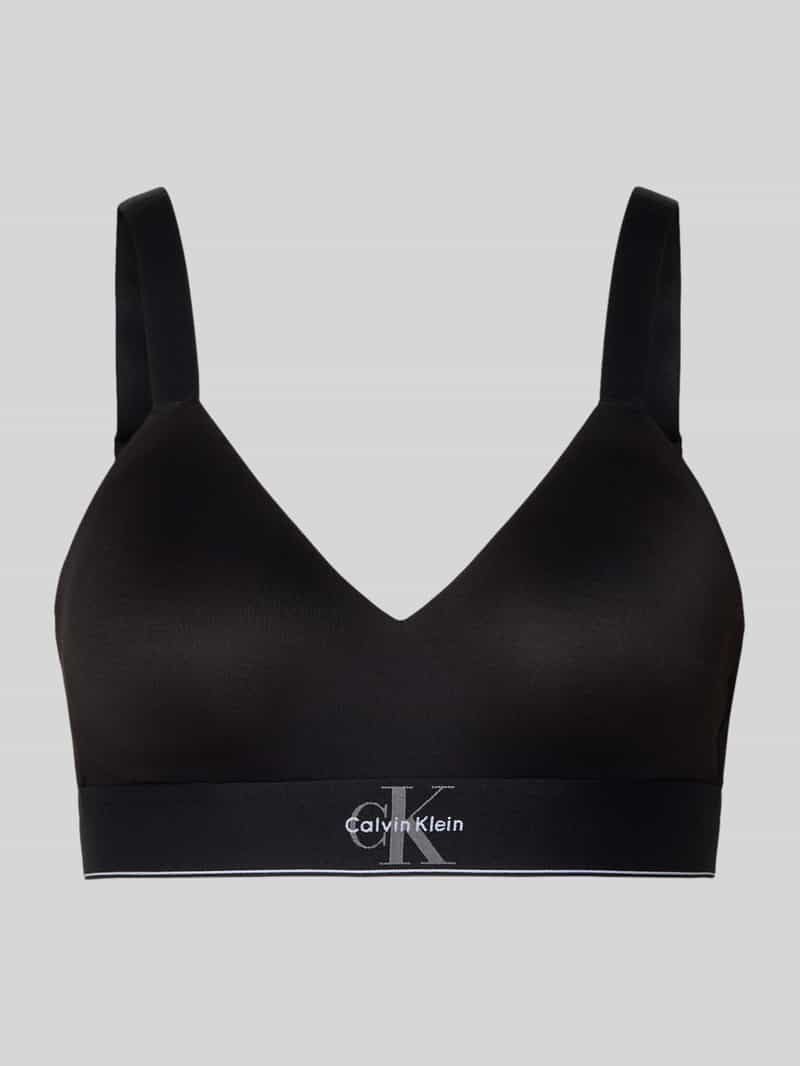 Slim fit bralette met logo-stitching