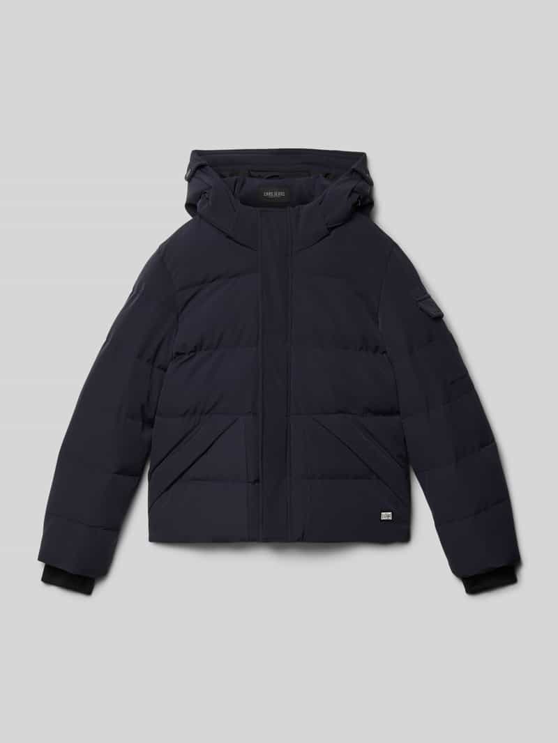 CARS JEANS Regular fit gewatteerd jack met logo-applicatie model 'Camden'