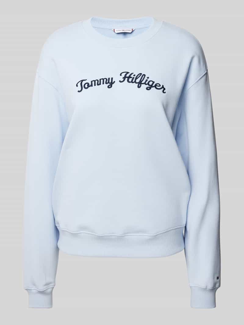 Tommy Hilfiger Sweatshirt met labelstitching model 'SCRIPT'