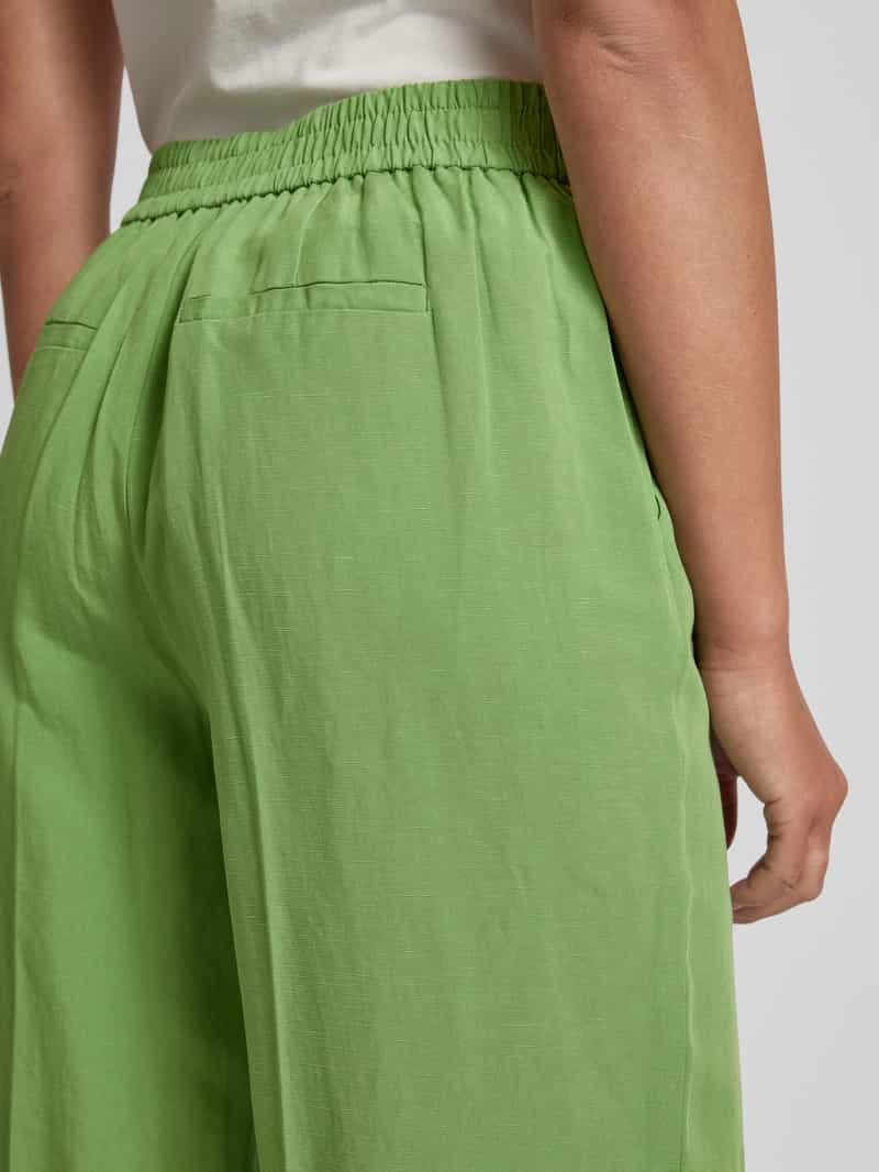Zero Wide leg stoffen broek met persplooien