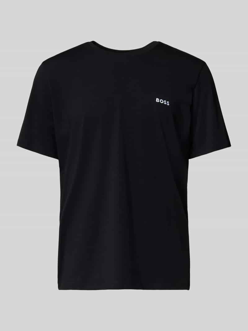 Boss T-shirt met logodetail model 'MIX&MATCH'