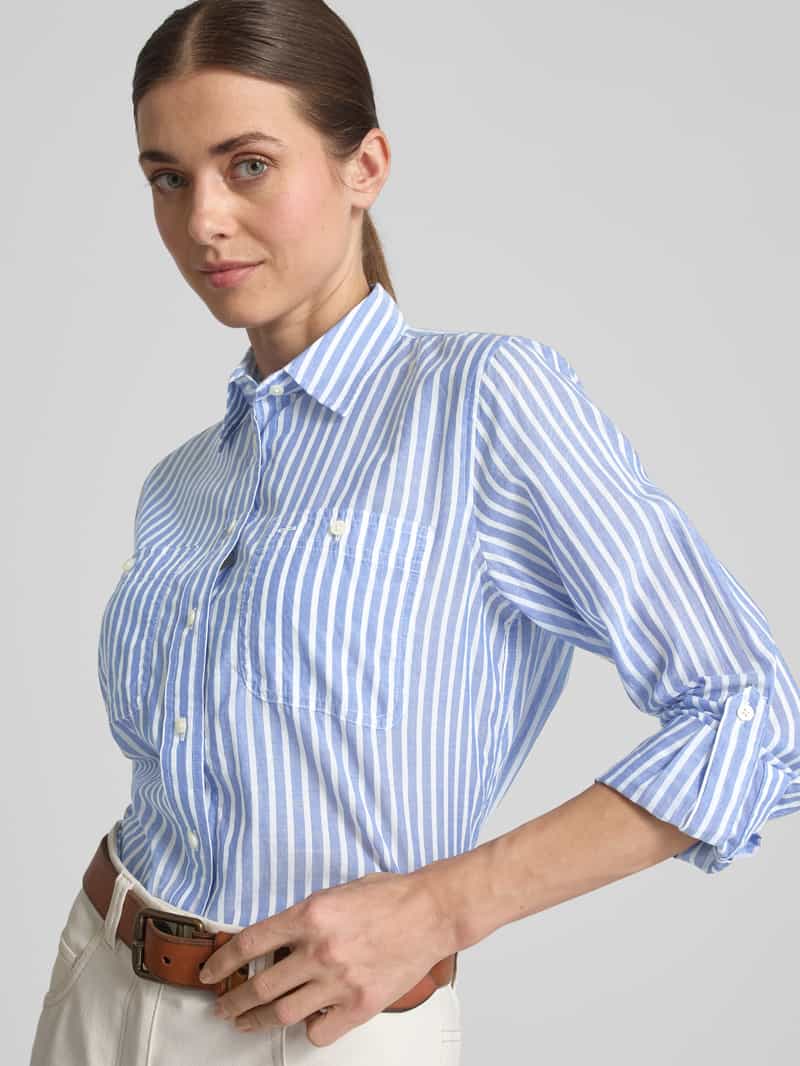 Lauren Ralph Lauren Regular fit overhemdblouse met borstzakken model 'RIMNAN'