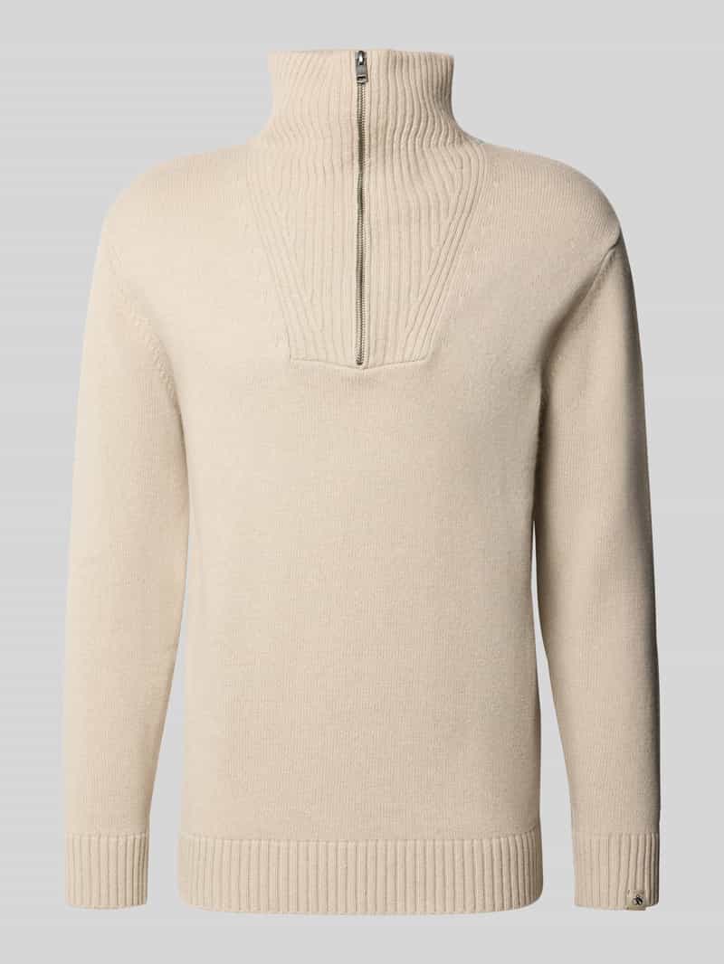 Scotch & Soda Regular Fit gebreide pullover met schipperskraag