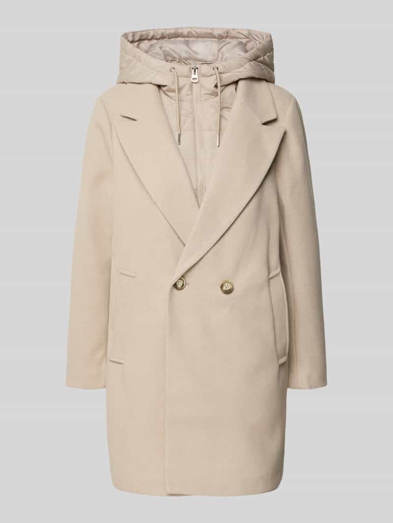 Vero Moda Regular fit lange jas met afneembare binnenkraag model 'GRACE'