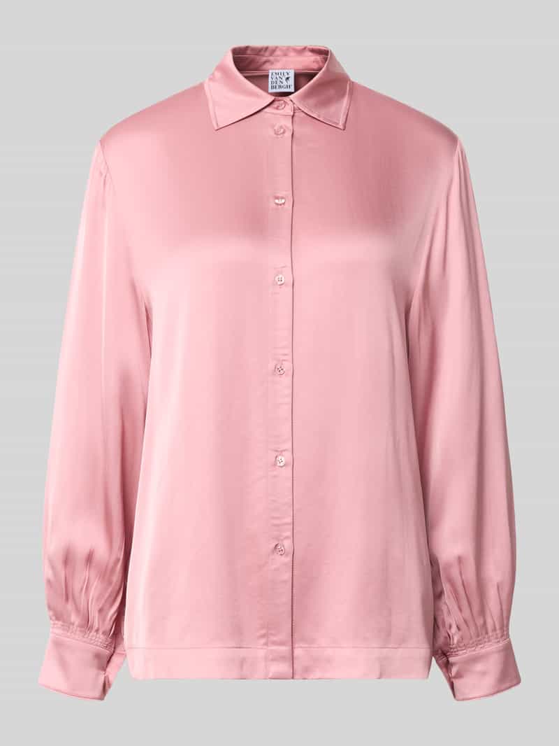 Emily Van den Bergh Regular fit blouse van viscose met knoopsluiting