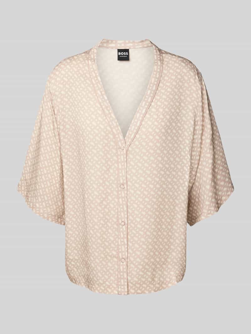 Boss Loose fit pyjamaoverhemd van satijn