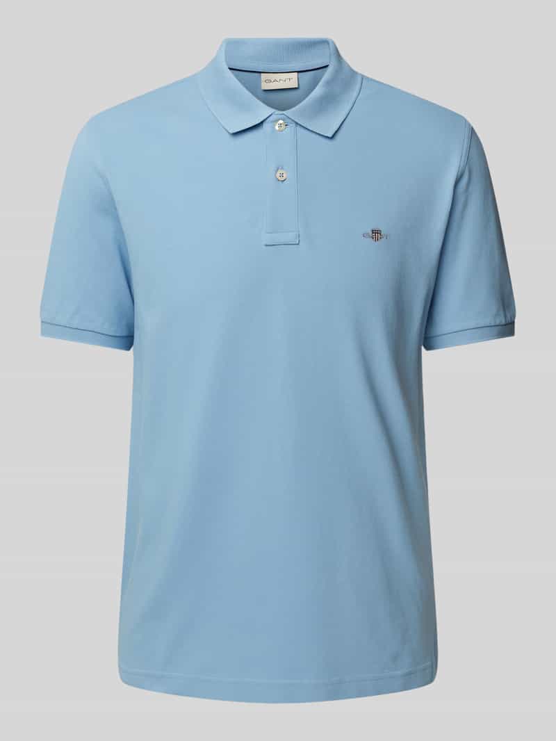 Gant Regular fit poloshirt met labelstitching