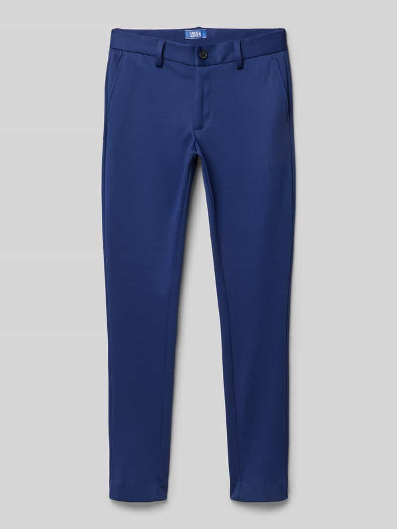 jack & jones Slim fit chino met siernaden en viscose model 'JAXON'