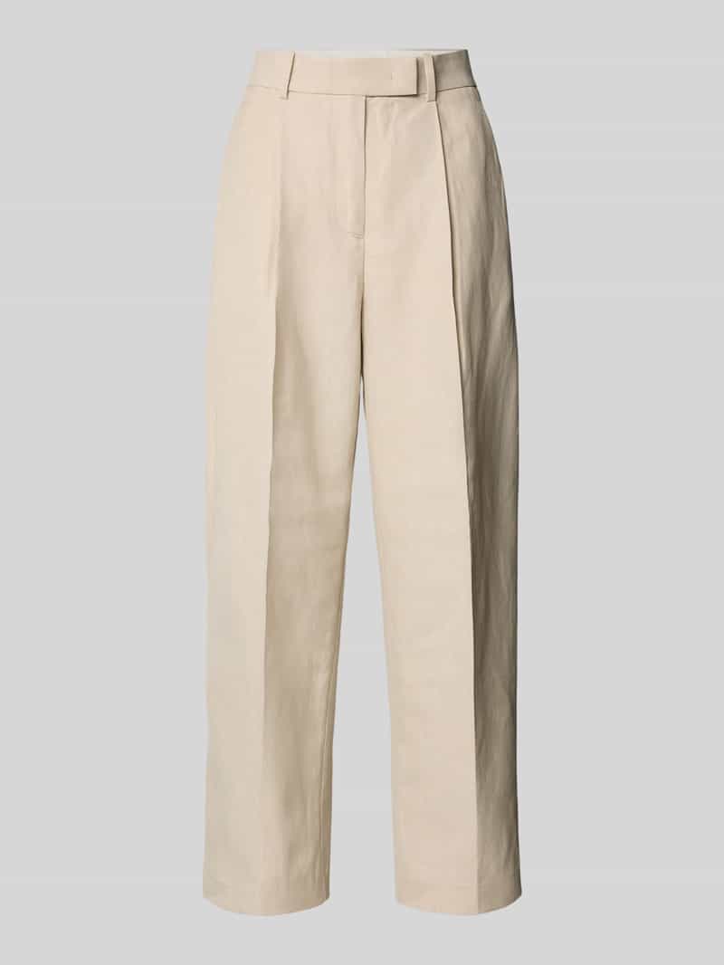 Tommy Hilfiger Tapered stoffen broek met linnen