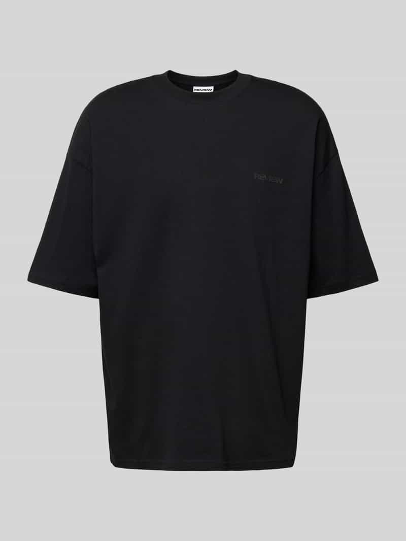REVIEW Oversized T-shirt met labelprint