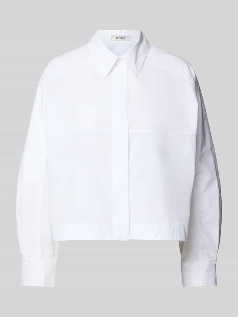 Ivy Oak Regular fit overhemdblouse met blinde knoopsluiting model 'BRITTNEY'