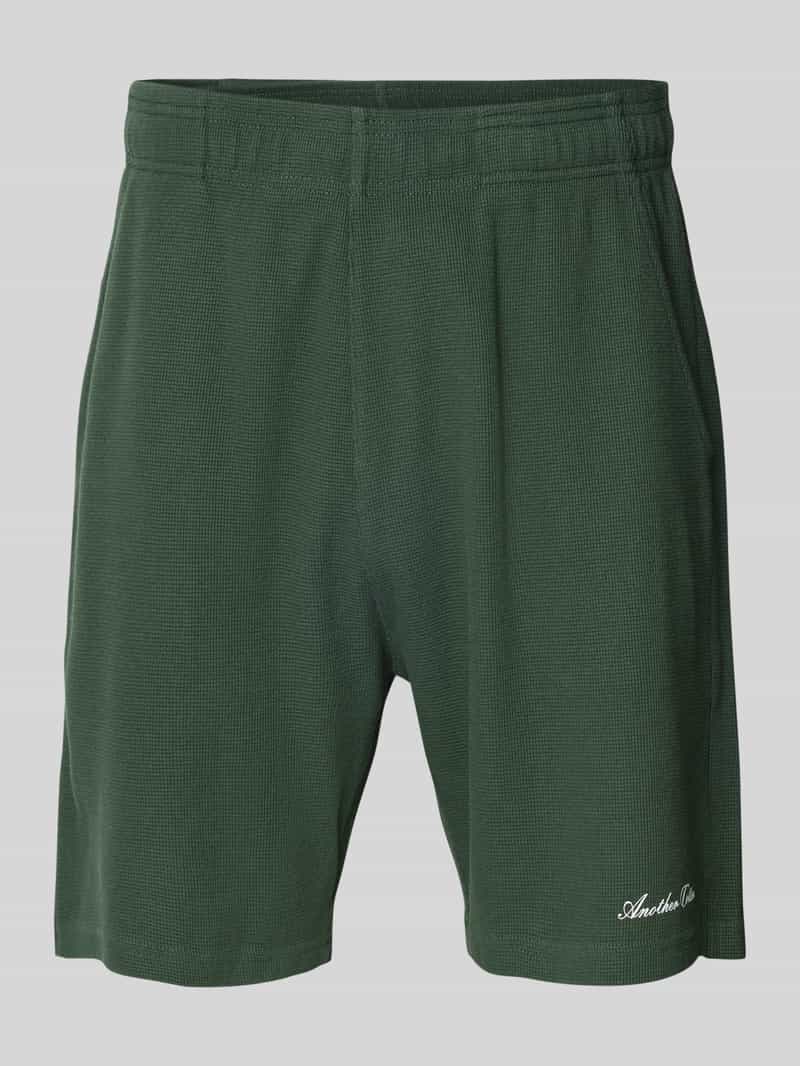 ANOTHER COTTON LAB Korte relaxed fit broek met structuurmotief