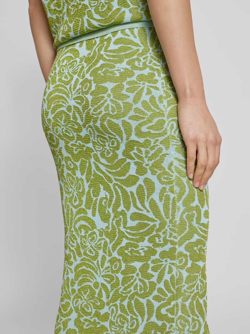 Essentiel Antwerp Midirok met structuurmotief model 'Halpaca'