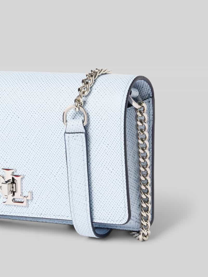 Lauren Ralph Lauren Schoudertas van runderleer met labelapplicatie