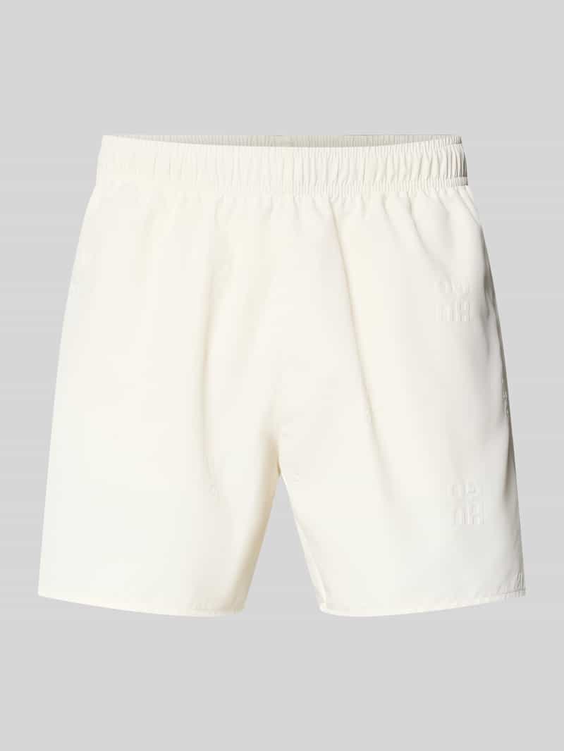 regular fit zwembroek met label in reliëf model 'TONAL'