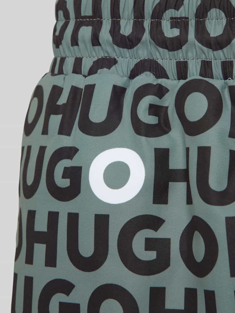 HUGO Regular fit zwembroek met labelprint model 'TORTUGA'