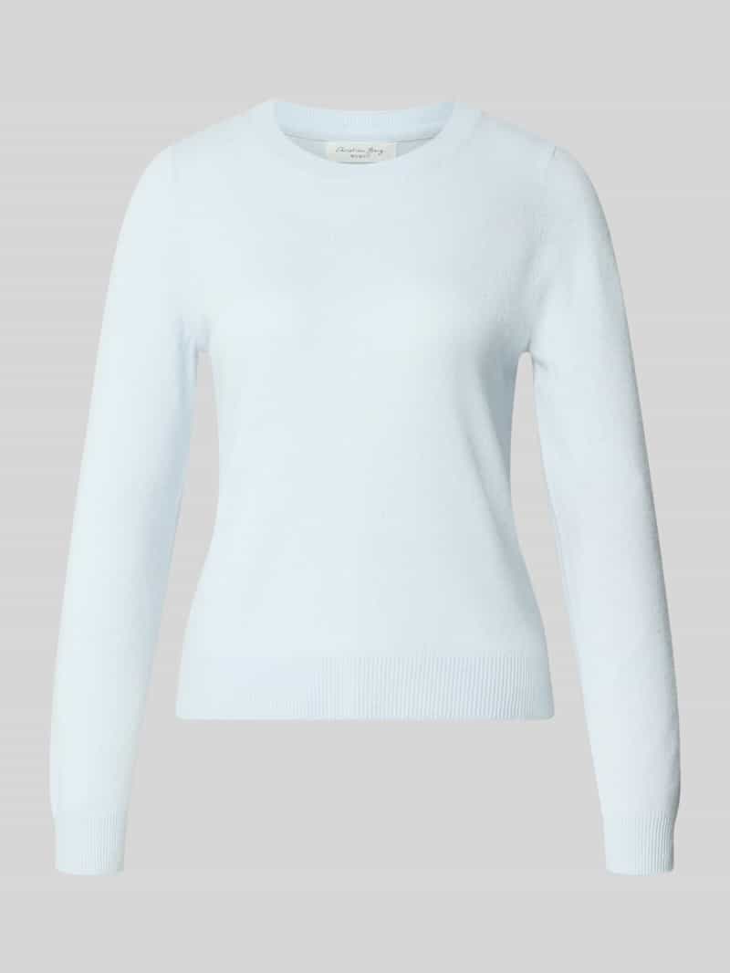 Slim fit gebreide pullover van puur kasjmier