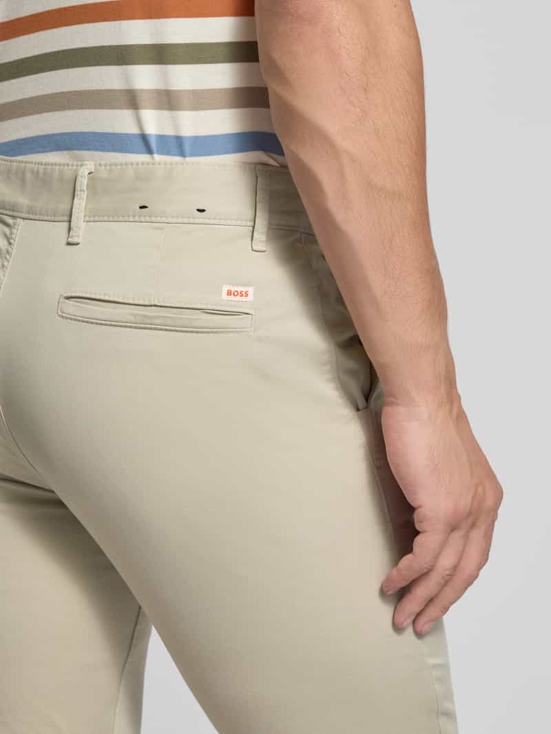 Boss Orange Slim fit chino van katoenmix