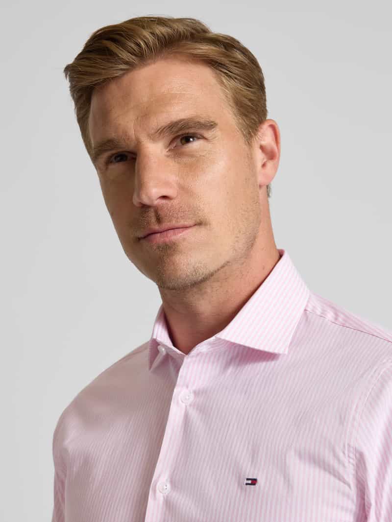 Tommy Hilfiger Tailored Slim fit zakelijk overhemd van hoogwaardige katoenmix