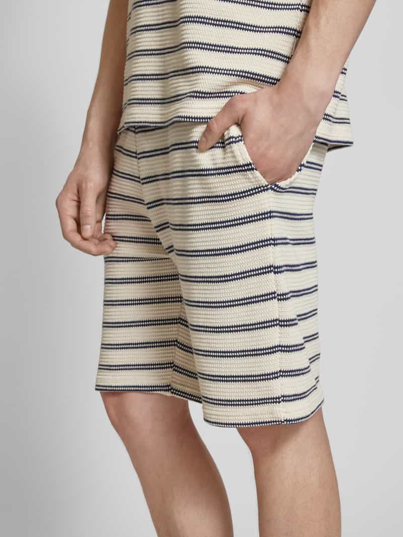 Only & Sons Regular fit korte broek met structuurmotief model 'IAN'