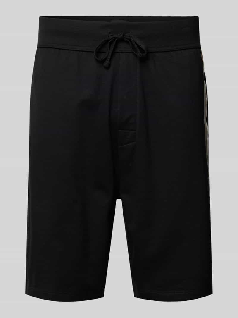 Boss Regular fit sweatshorts met labelprint