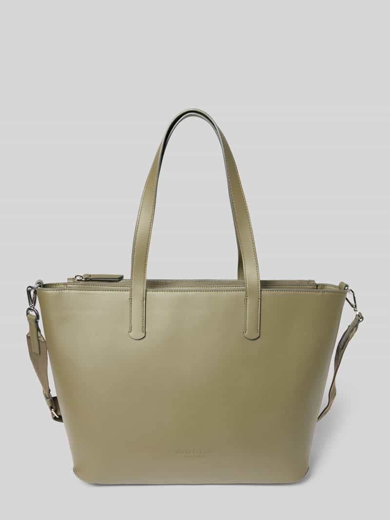 Marc O'Polo Shopper in leerlook en twee draagvarianten