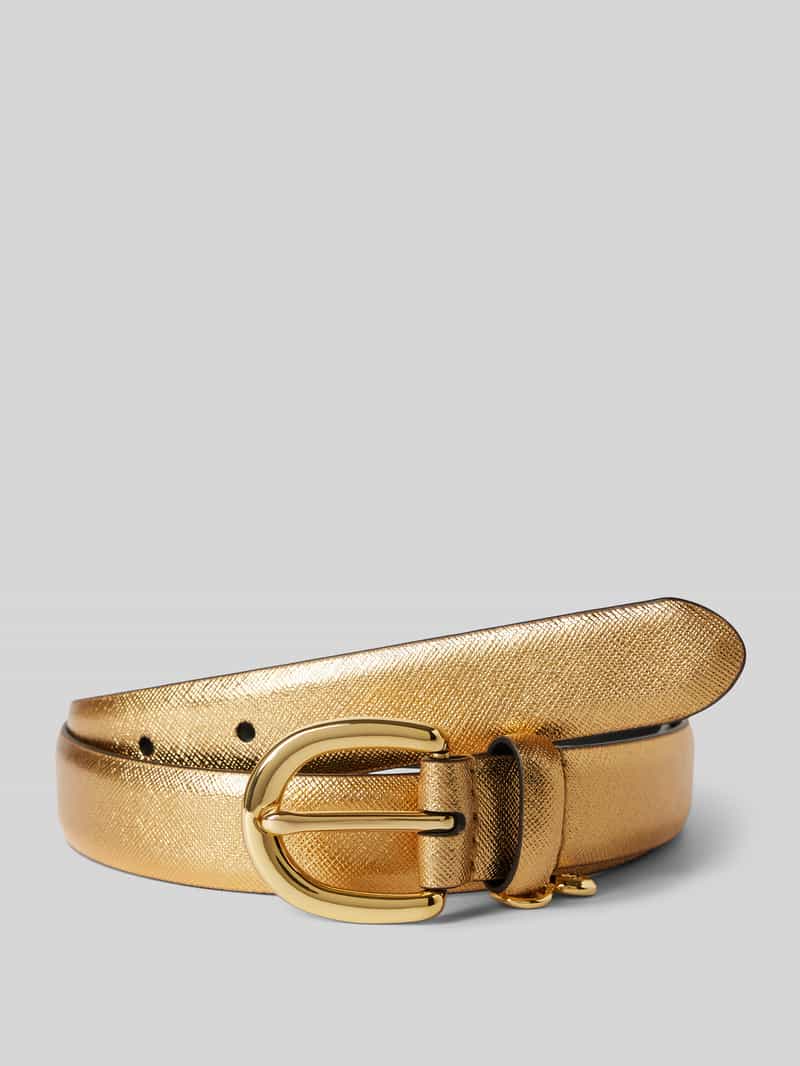 Lauren Ralph Lauren Leren riem met labelapplicatie model 'CHARM'