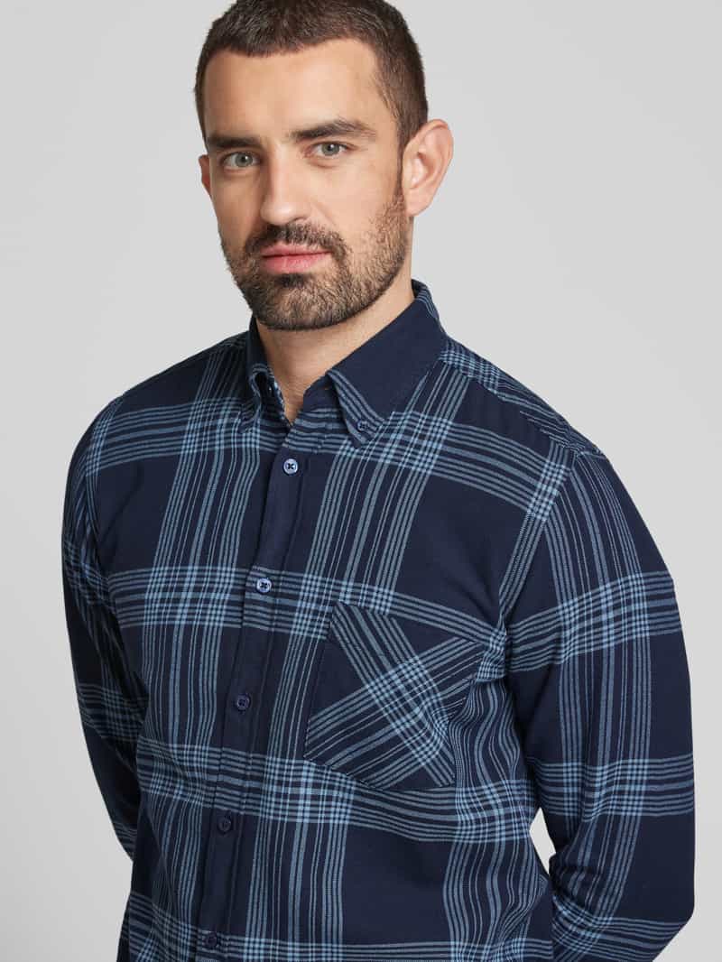 Boss Orange Regular fit vrijetijdsoverhemd met button-downkraag model 'Rickert