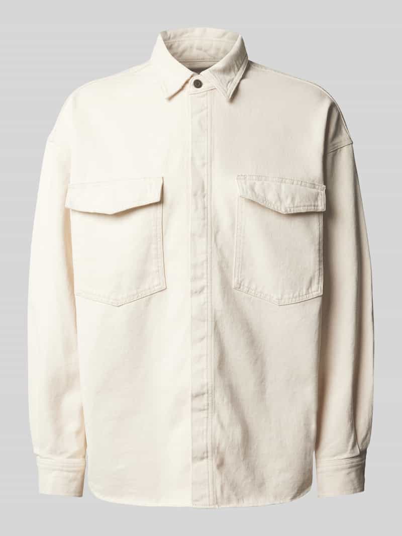 American vintage Regular fit vrijetijdsoverhemd met paspelzakken op de borst model 'SNOPDOG'
