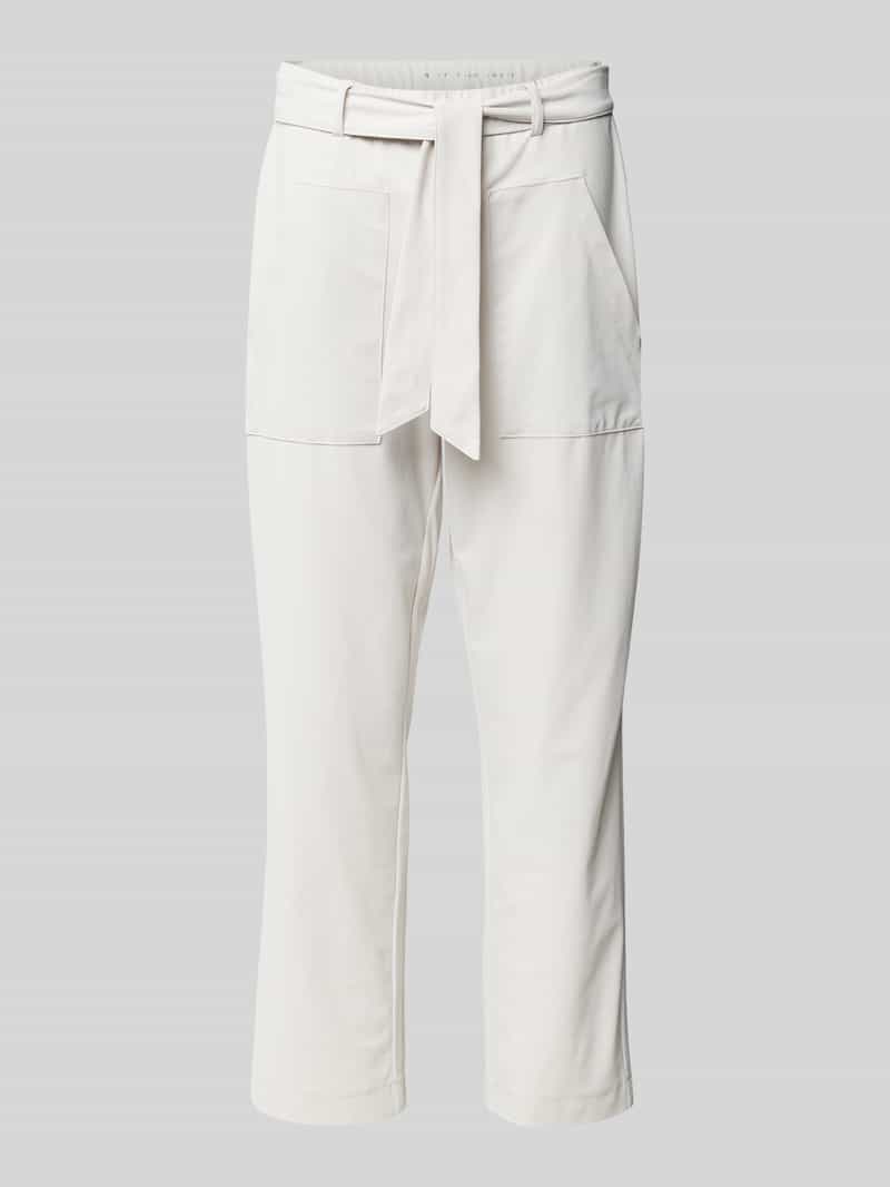 RAFFAELLO ROSSI Straight leg stoffen broek met verkort model 'IRA'