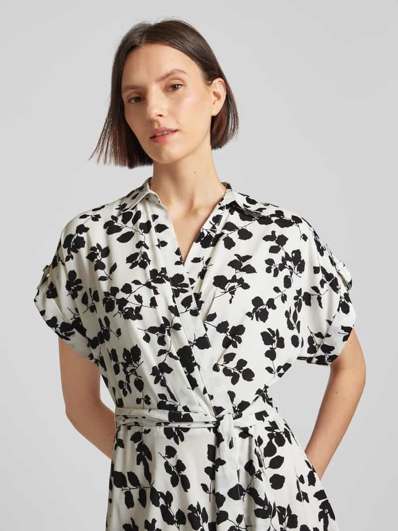 Lauren Ralph Lauren Midi-jurk met bloemenmotief in offwhite