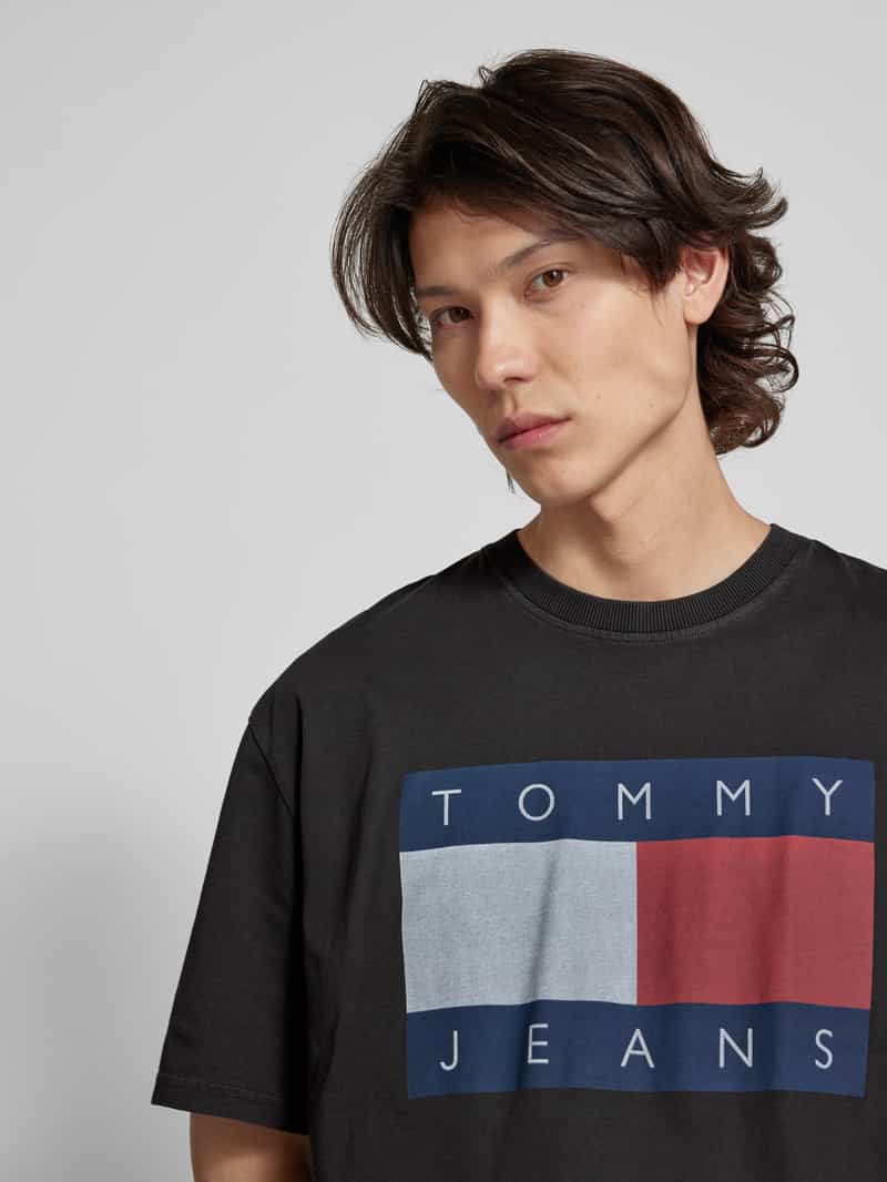 Tommy Jeans T-shirt met labelprint