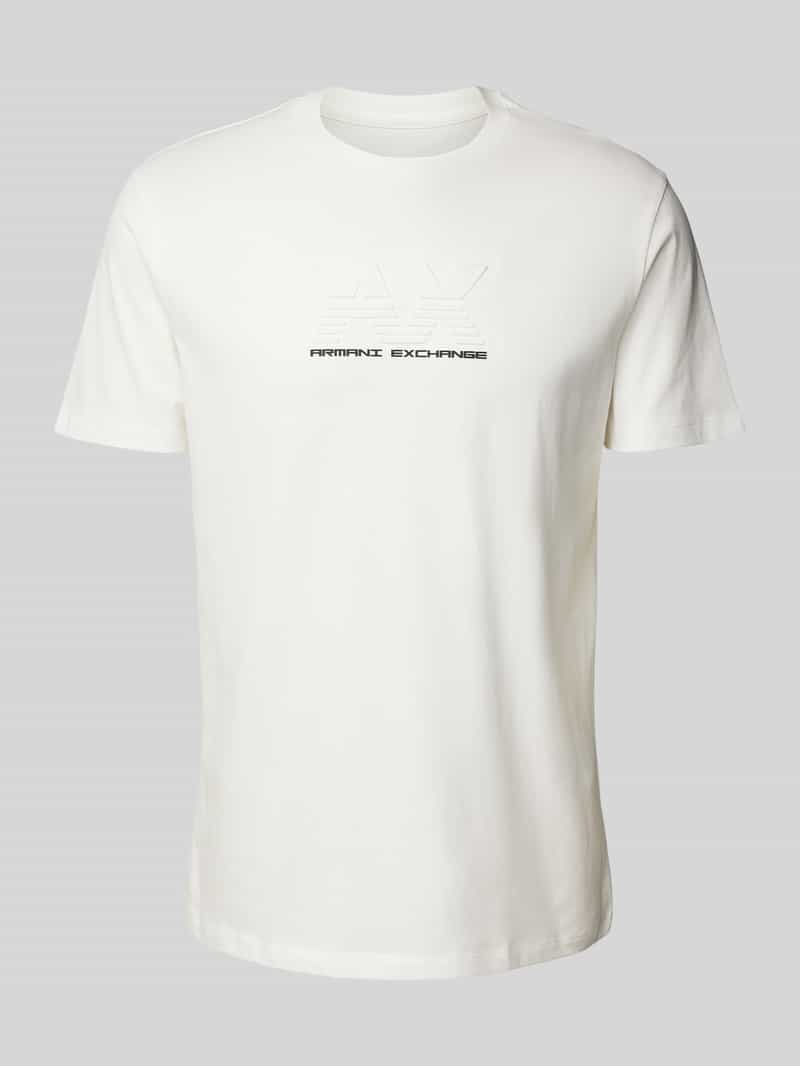 Armani Exchange T-shirt met labelprint