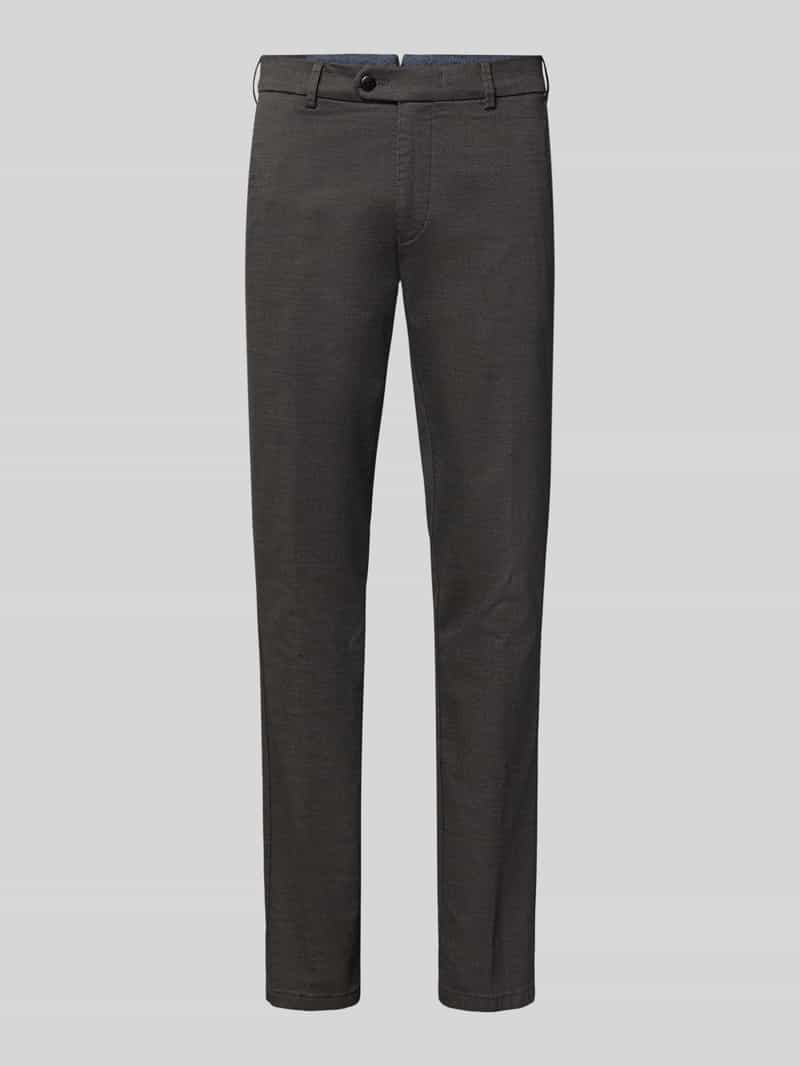 Regular fit chino van katoenmix model 'Lupus'