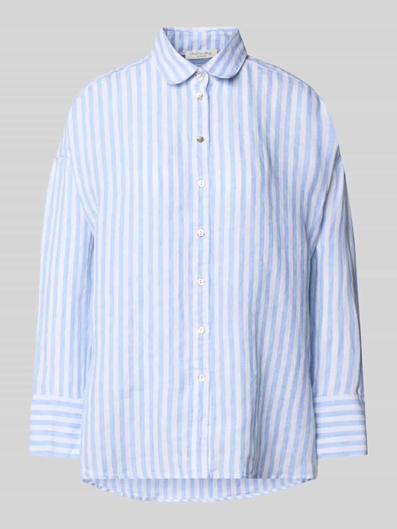 relaxed fit linnen blouse in all-over look