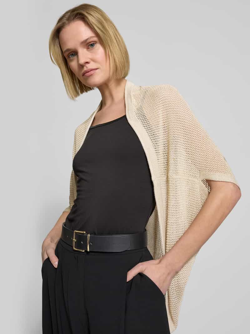 s.Oliver BLACK LABEL Loose fit gebreid jack van viscosemix met effectgaren