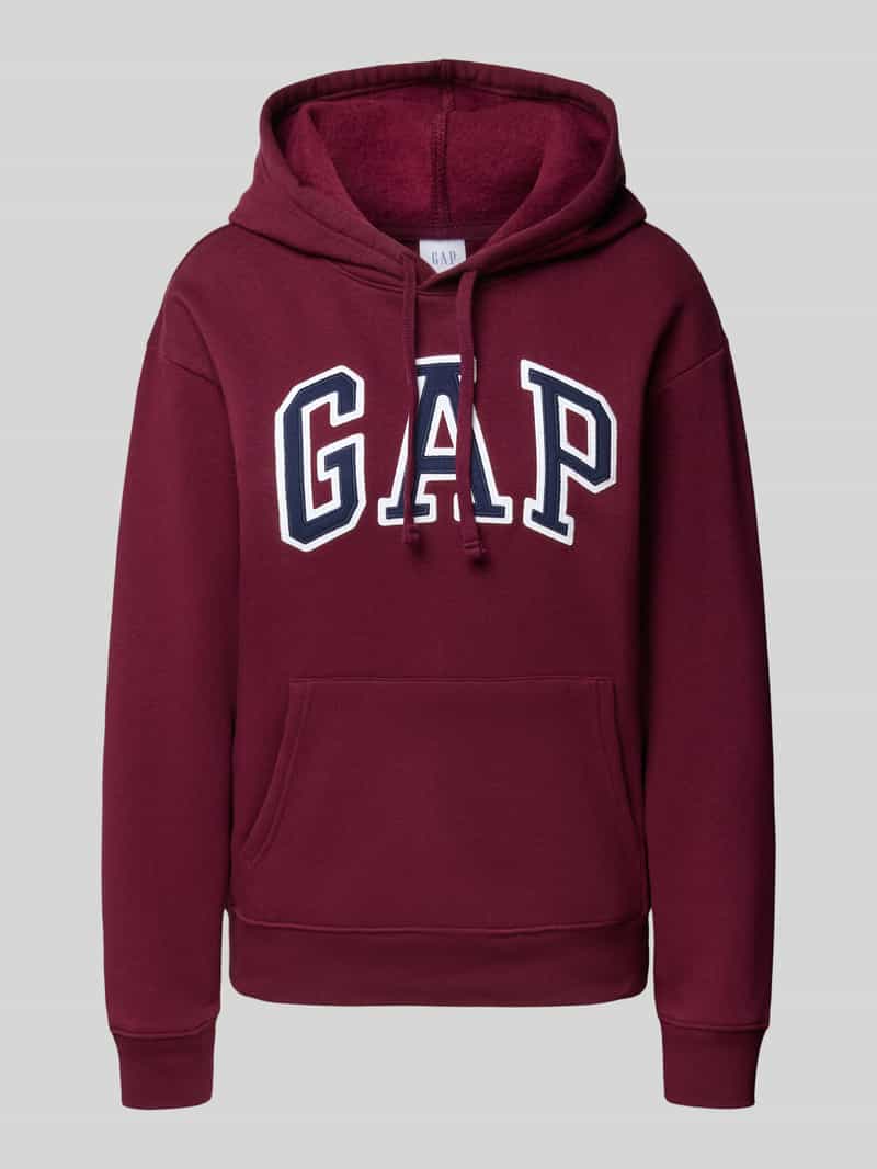 hoodie met logo en kangoeroezak