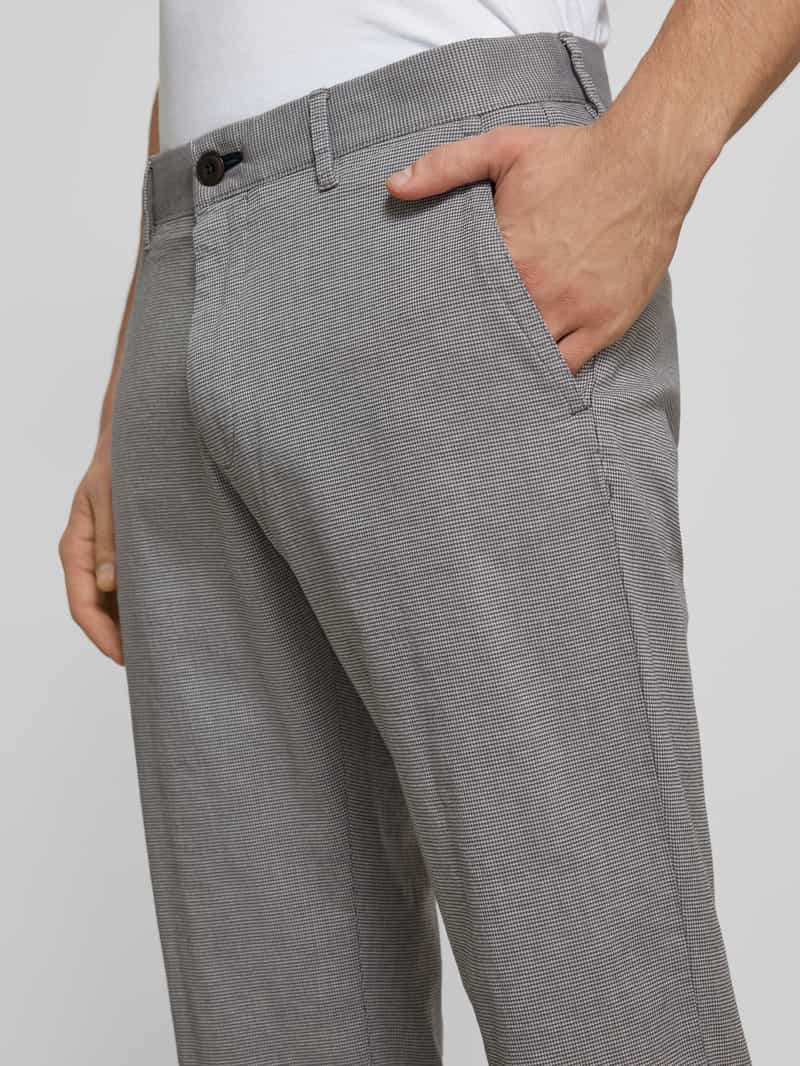 JOOP! JEANS Modern fit stoffen broek met riemlussen model 'Matthew'