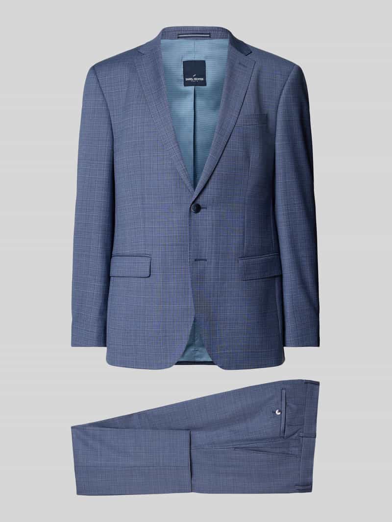 HECHTER PARIS Slim fit pak met 2-knoopscolbert