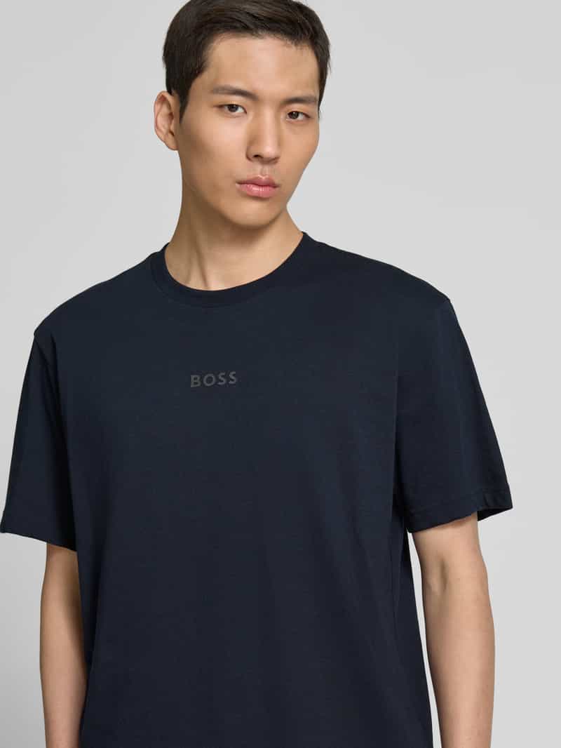 BOSS Green T-shirt met labelprint
