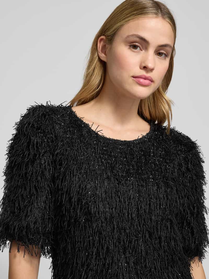 FREE QUENT Pullover met franjes en ronde hals model 'MARLIN'