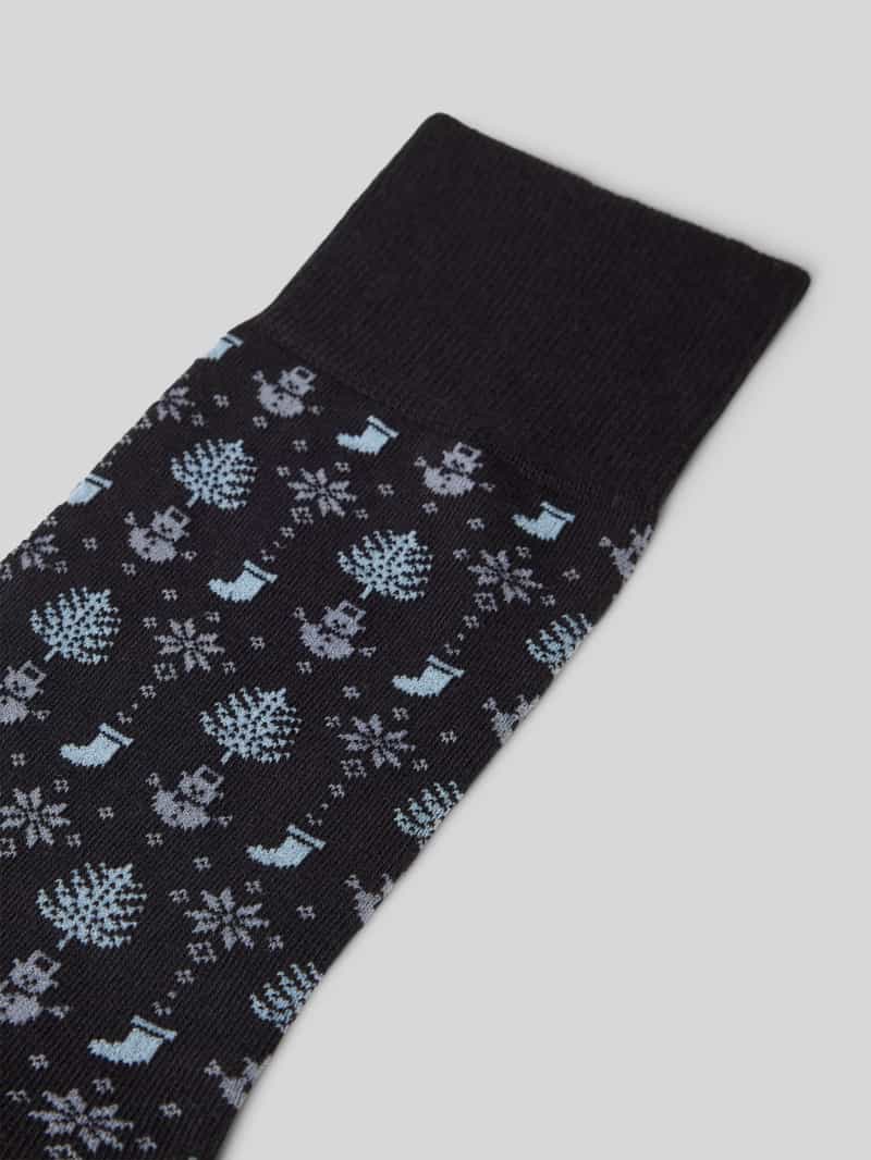 Falke Sokken met labeldetail model 'MERRY PARTY'