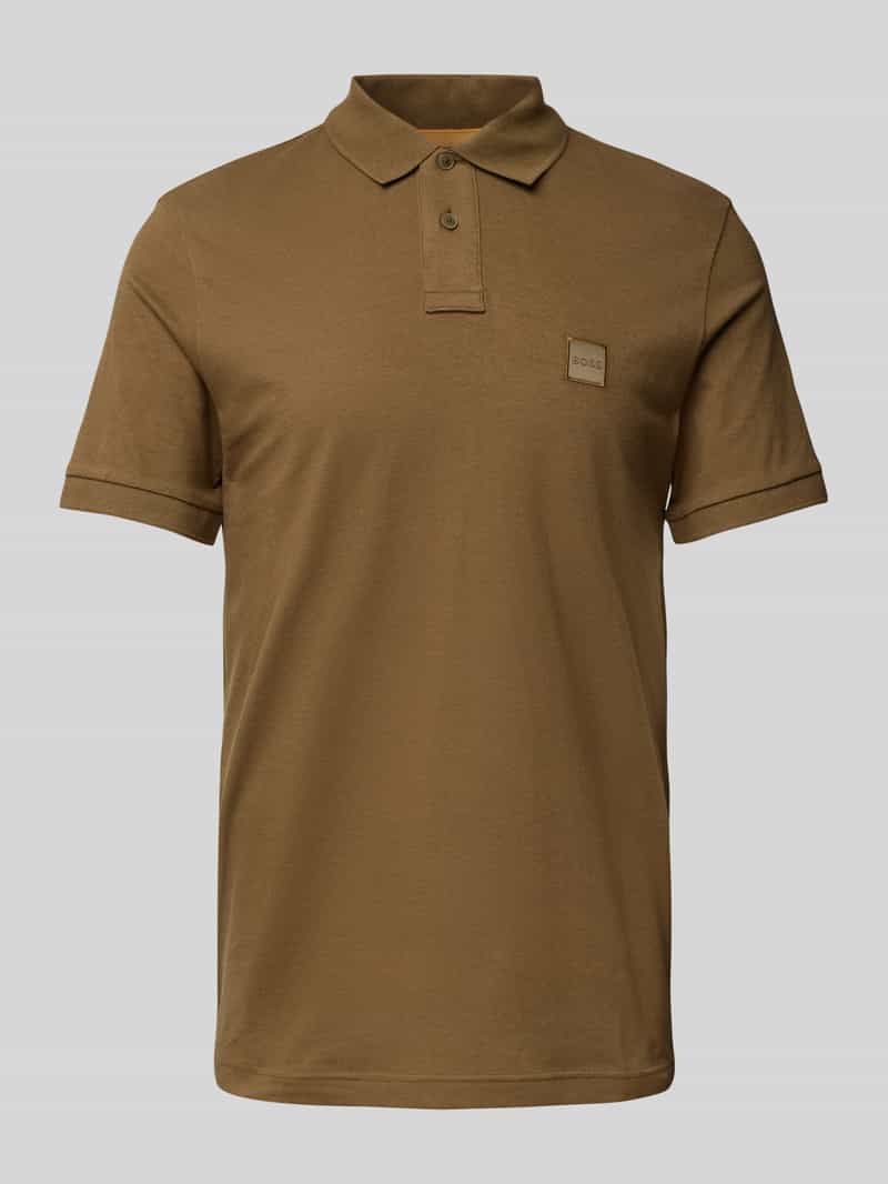 Boss Orange Poloshirt met labeldetail model 'Passenger'
