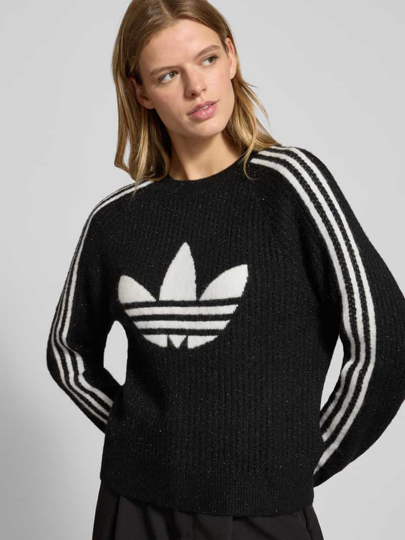 adidas Originals Gebreide pullover met labeldetail