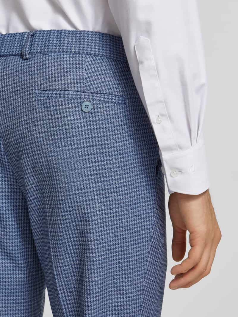 MCNEAL Regular fit stoffen broek met pied-de-poule