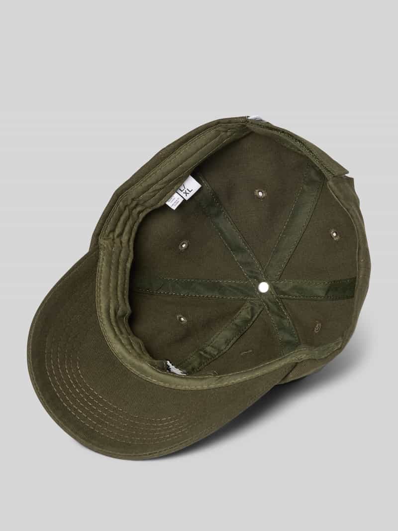 Knowledge Cotton Apparel Baseballpet met motiefstitching